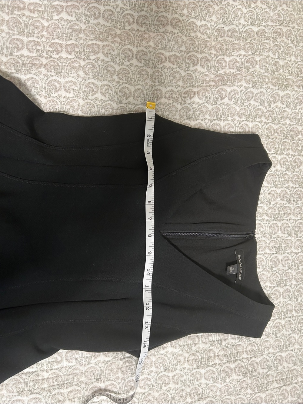 Banana Republic Black V-Neck Sleeveless Fit-and-Flare Midi Dress - Picture 4 of 8